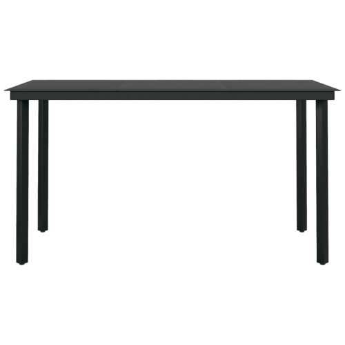 Povišena gredica - Vrtna gredica crni 140x70x74 cm od čelika i stakla 140 x 70 x 74 cm 1 Cijena