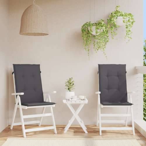 Vrtni jastuci za stolice 2 kom antracit 120x50x3 cm od tkanine Cijena