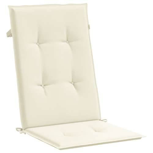 Jastuci za vrtne stolice 4 kom krem 120 x 50 x 3 cm od tkanine Cijena