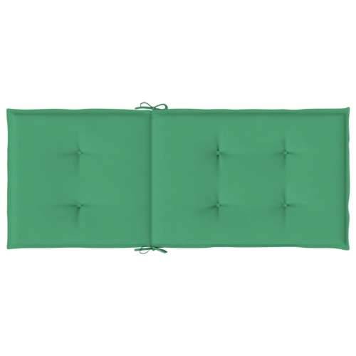 Jastuci za vrtne stolice 2 kom zeleni 120x50x3 cm od tkanine Cijena