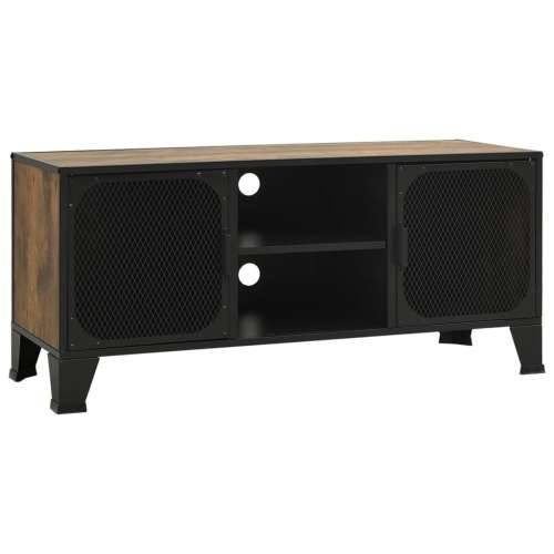 TV ormarić rustični smeđi 105 x 36 x 47 cm od metala i MDF-a - rustikalnosmeđa 1 Cijena