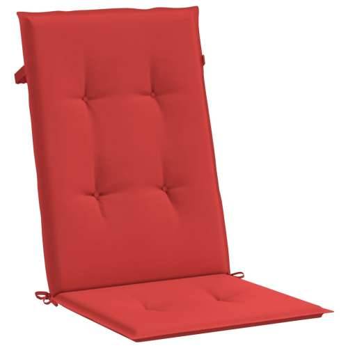 Jastuci za vrtne stolice 4 kom crveni 120x50x3 cm od tkanine Cijena
