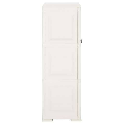 Plastični ormarić 79 x 43 x 125 cm izgled drva angora bijeli - Bijela 79 x 43 x 125 cm 1 Cijena