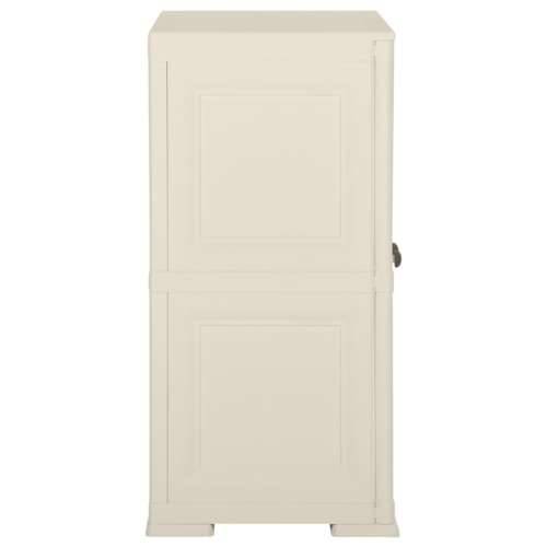 Plastični ormarić 79 x 43 x 85,5 cm izgled drva boja vanilije - Krema 79 x 43 x 85.5 cm 1 Cijena