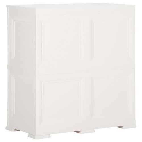 Plastični ormarić 79 x 43 x 85,5 cm izgled drva angora bijeli - Bijela 79 x 43 x 85.5 cm 1 Cijena