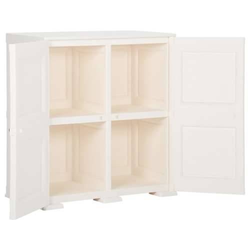 Plastični ormarić 79 x 43 x 85,5 cm izgled drva angora bijeli - Bijela 79 x 43 x 85.5 cm 1 Cijena