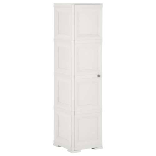 Plastični ormarić 40 x 43 x 164 cm izgled drva angora bijeli - Bijela 40 x 43 x 164 cm 1 Cijena