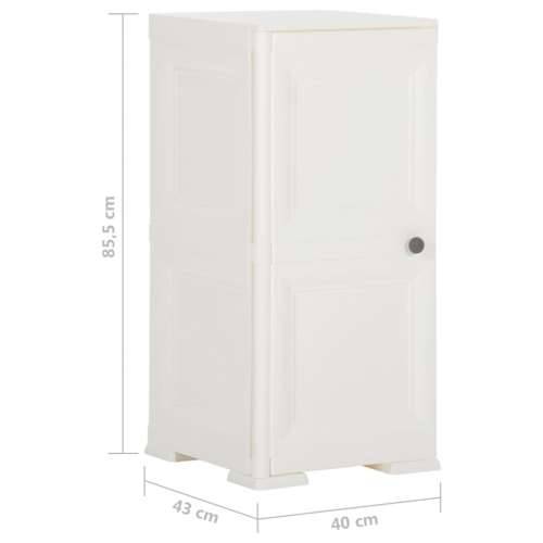 Plastični ormarić 40 x 43 x 85,5 cm izgled drva angora bijeli - Bijela 40 x 43 x 85.5 cm 1 Cijena