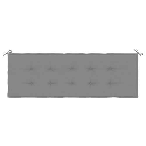 Jastuk za vrtnu klupu sivi 150x50x4 cm od tkanine Oxford - Siva 150 x 50 x 3 cm 1 Cijena