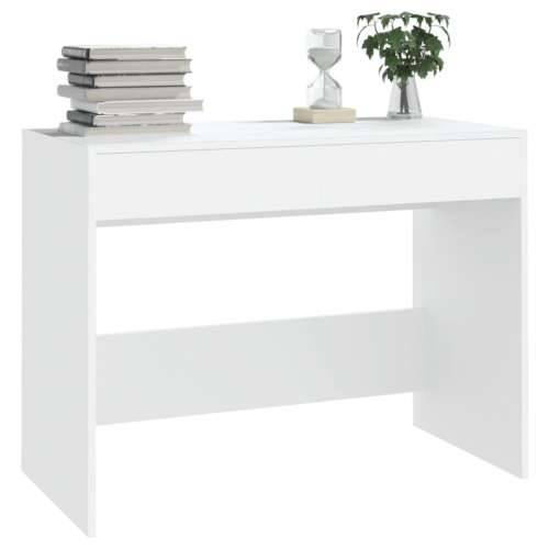Radni stol bijeli 101x50x76,5 cm od konstruiranog drva - Bijela Cijena