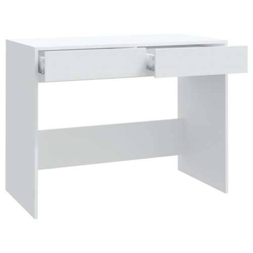 Radni stol bijeli 101x50x76,5 cm od konstruiranog drva - Bijela Cijena