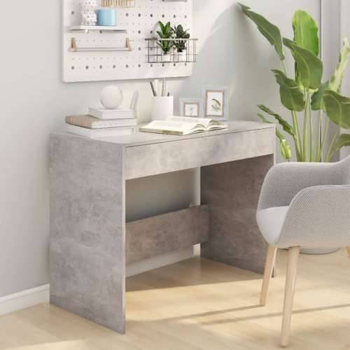 Radni stol boja betona 101 x 50 x 76,5 cm od konstruiranog drva - Beton siva Cijena