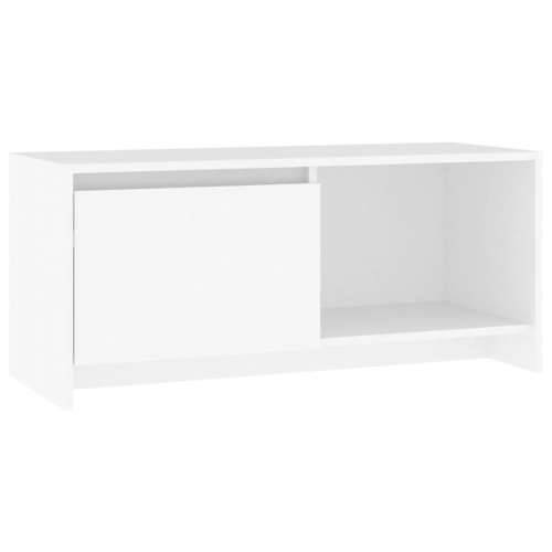 TV ormarić bijeli 90 x 35 x 40 cm od iverice - Bijela 1 Cijena