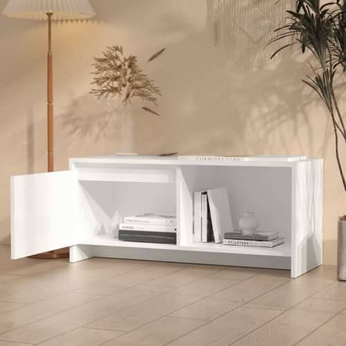 TV ormarić bijeli 90 x 35 x 40 cm od iverice - Bijela 1 Cijena