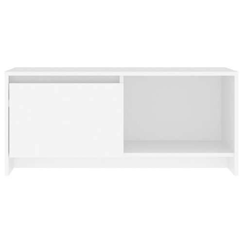 TV ormarić bijeli 90 x 35 x 40 cm od iverice - Bijela 1 Cijena