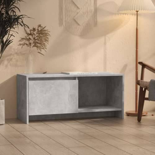 TV ormarić boja betona 90 x 35 x 40 cm od konstruiranog drva - Beton siva 1 Cijena
