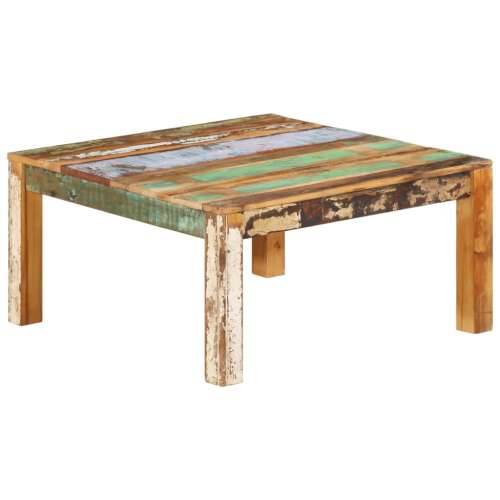 Stolić za kavu 80 x 80 x 40 cm od masivnog obnovljenog drva - 80 x 80 x 40 cm 1 masivno obnovljeno drvo Cijena