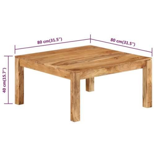 Stolić za kavu 80 x 80 x 40 cm od masivnog bagremovog drva - 80 x 80 x 40 cm 1 Masivno bagremovo drvo Cijena