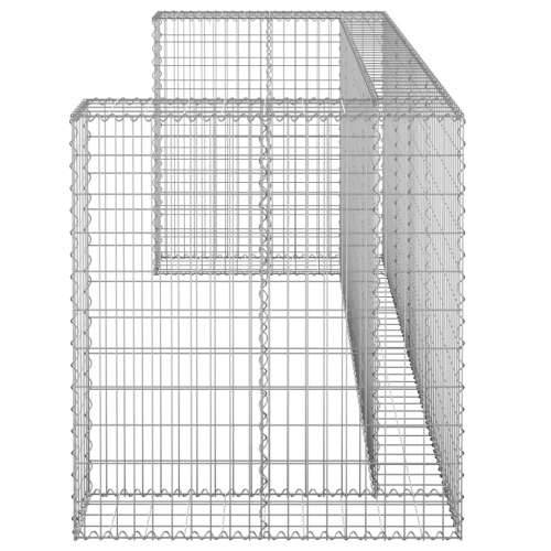Gabionski zid za kante od pocinčanog čelika 254 x 100 x 110 cm Cijena