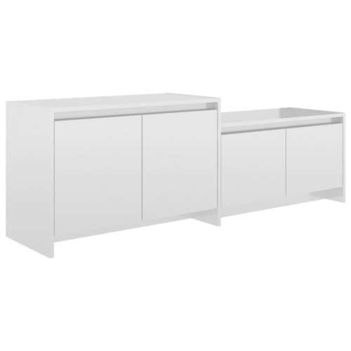 TV ormarić sjajni bijeli 146,5 x 35 x 50 cm konstruirano drvo - Visoko sjajno bijela 1 Cijena