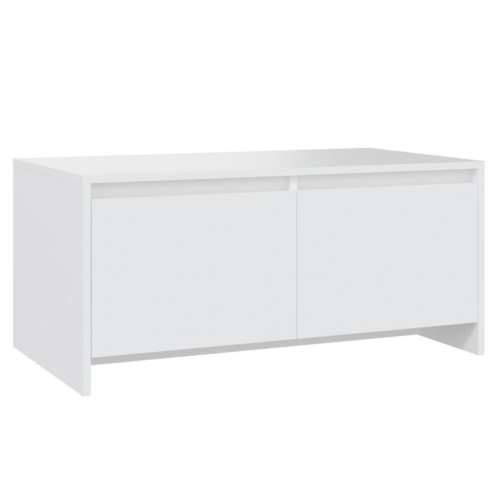 Stolić za kavu bijeli 90 x 50 x 41,5 cm od konstruiranog drva - Bijela 1 Cijena