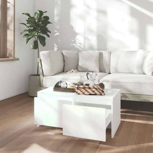 Stolić za kavu bijeli 90 x 50 x 41,5 cm od konstruiranog drva - Bijela 1 Cijena