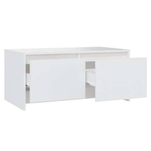 Stolić za kavu bijeli 90 x 50 x 41,5 cm od konstruiranog drva - Bijela 1 Cijena