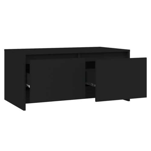 Stolić za kavu crni 90 x 50 x 41,5 cm od konstruiranog drva - Crna 1 Cijena