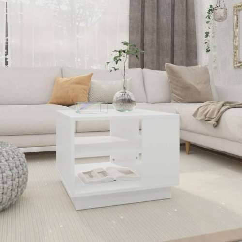 Stolić za kavu bijeli 55 x 55 x 43 cm od konstruiranog drva - Bijela 55 x 55 x 43 cm 1 Cijena