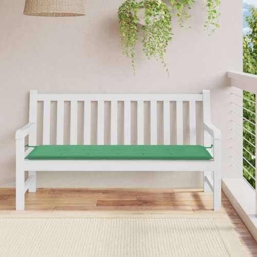 Jastuk za vrtnu klupu zeleni 150 x 50 x 3 cm od tkanine Oxford Cijena