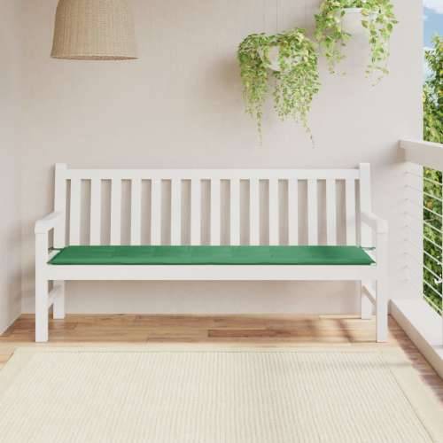 Jastuk za vrtnu klupu zeleni 180 x 50 x 3 cm od tkanine Oxford Cijena