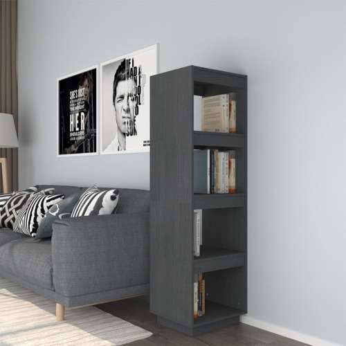 Ormarić za knjige / pregrada sivi 40x35x135 cm od borovine - Siva 1 135 cm 40 cm Cijena
