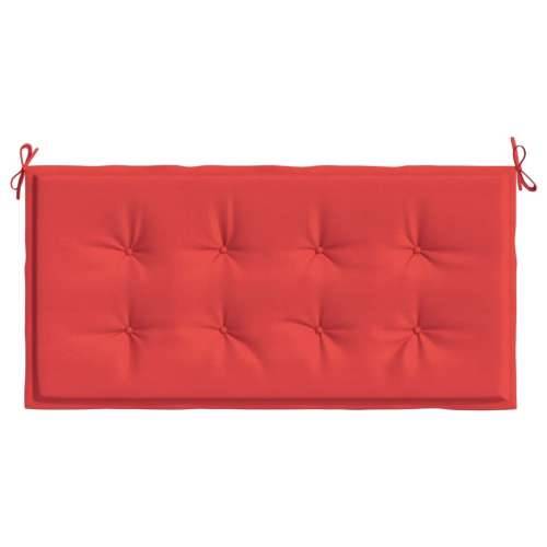 Jastuk za vrtnu klupu crveni 120 x 50 x 3 cm od tkanine Oxford Cijena