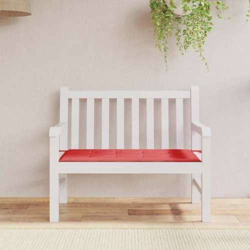 Jastuk za vrtnu klupu crveni 120x50x4 cm od tkanine Oxford - Crvena 120 x 50 x 3 cm 1 Cijena