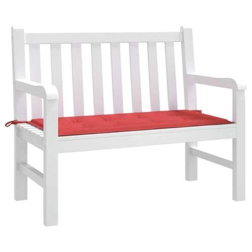 Jastuk za vrtnu klupu crveni 120x50x4 cm od tkanine Oxford - Crvena 120 x 50 x 3 cm 1 Cijena