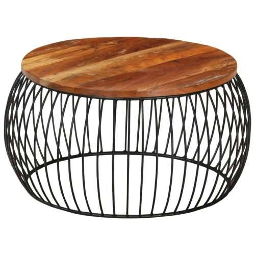 Stolić za kavu Ø 68 cm od masivnog obnovljenog drva  - 68 x 35 cm 1 masivno obnovljeno drvo Cijena