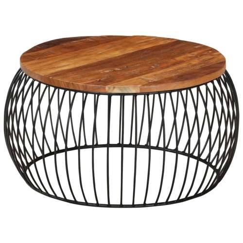 Stolić za kavu Ø 68 cm od masivnog obnovljenog drva  - 68 x 35 cm 1 masivno obnovljeno drvo Cijena