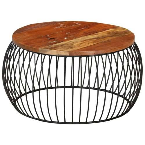 Stolić za kavu Ø 68 cm od masivnog obnovljenog drva  - 68 x 35 cm 1 masivno obnovljeno drvo Cijena