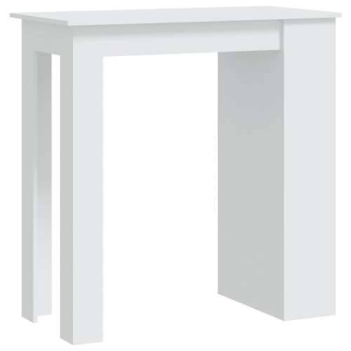 Barski stol sa stalkom za pohranu bijeli 102x50x103,5cm iverica Cijena