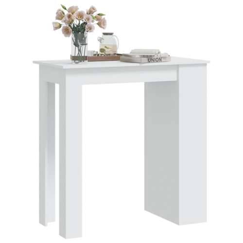 Barski stol sa stalkom za pohranu bijeli 102x50x103,5cm iverica Cijena