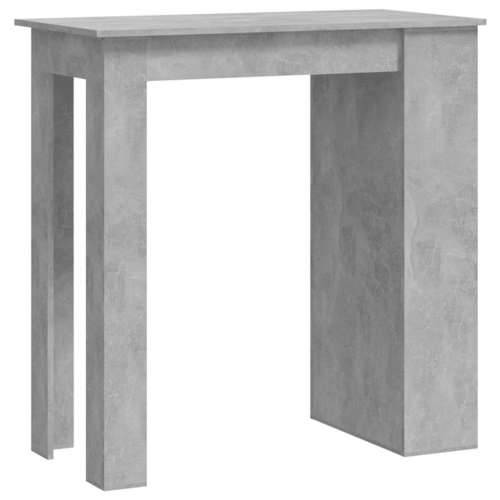 Barski stol sa stalkom za pohranu boja betona 102x50x103,5 cm Cijena
