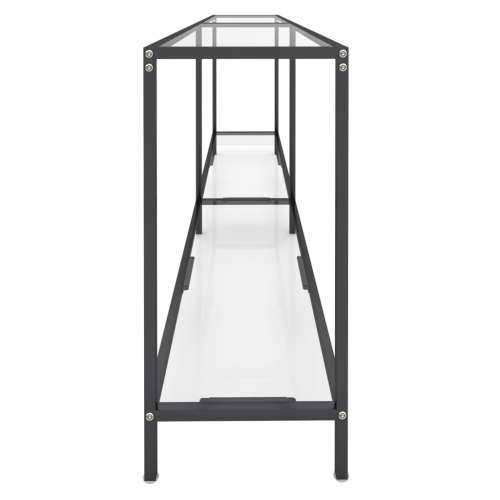Konzolni stol prozirni 200 x 35 x 75,5 cm od kaljenog stakla - Transparentan 1 200 cm Cijena