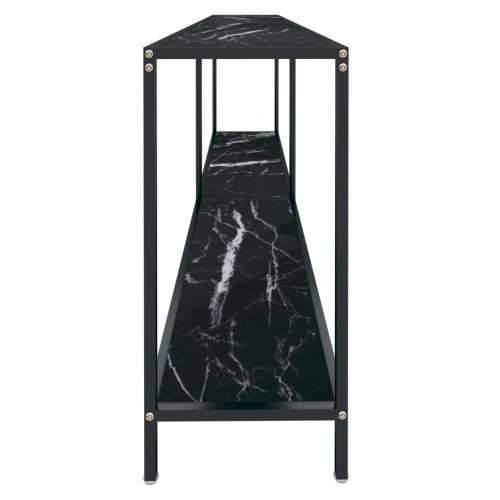 Konzolni stol crni 200 x 35 x 75,5 cm od kaljenog stakla - Crna mramorna 1 200 cm Cijena