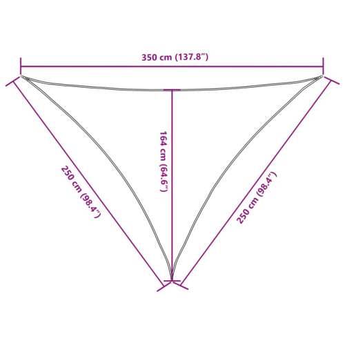Jedro za zaštitu od sunca od tkanine trokutasto 2,5x2,5x3,5 m terakota - Terakota 2.5 x 2.5 x 3.5 m 1 Cijena