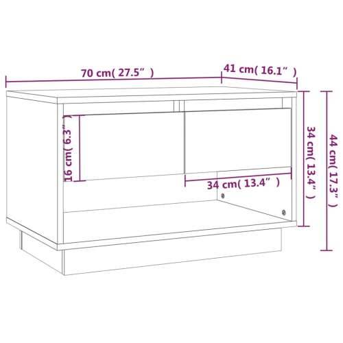 TV ormarić boja betona 70 x 41 x 44 cm od konstruiranog drva Beton siva 1 Cijena