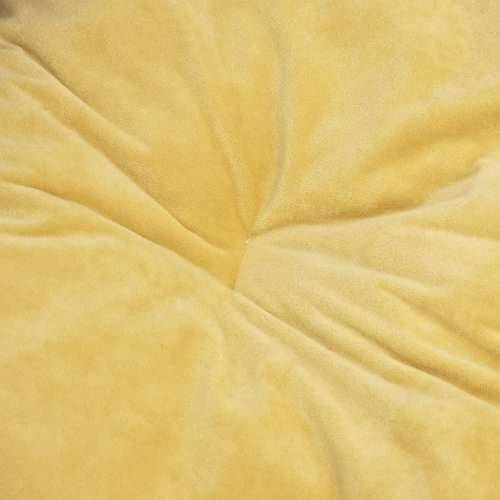 Krevet za pse crno-žuti 99 x 89 x 21 cm od pliša i umjetne kože - Žuta 99 x 89 x 21 cm Cijena