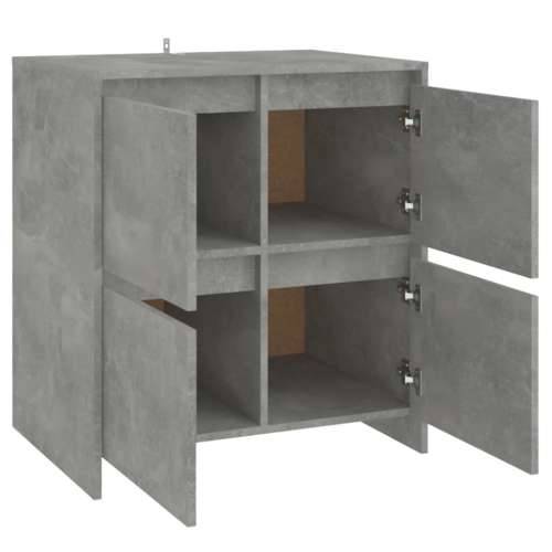 Komoda siva boja betona 70x41x75 cm od konstruiranog drva - Beton siva 1 Cijena