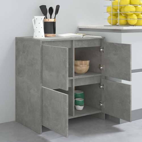 Komoda siva boja betona 70x41x75 cm od konstruiranog drva - Beton siva 1 Cijena