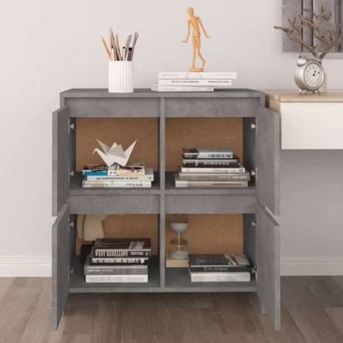 Komoda siva boja betona 70x41x75 cm od konstruiranog drva - Beton siva 1 Cijena