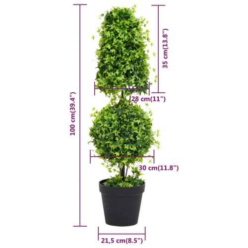 Umjetni šimšir s posudom zeleni 100 cm - 21.5 x 100 cm 1 Cijena